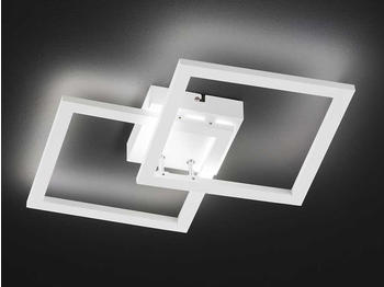 Wofi LED Deckenlampe flach, Wei&szlig;- Indirekte Deckenbeleuchtung Treppenhaus Galerie