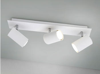 Meine Wunschleuchte Deckenstrahler für Innen - Wohnzimmerlampe mit 3 schwenkbaren LED Spots in Weiß