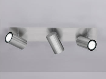 Meine Wunschleuchte Dimmbarer LED Strahler für Innen - Deckenbalken mit 3 schwenkbaren Spots, Silber