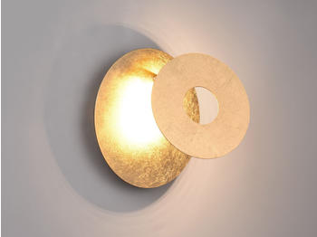 Trio LED Wandleuchte Gold schwenkbar Ø 18cm