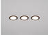 Trio 3er Set LED Einbaustrahler flach Ø 8cm Farbwechsel Fernbedienung dimmbar Schwarz