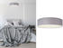 Smartwares Runde LED Deckenleuchte Ø40 mit grauem Stoffschirm - Lampenschirm Deckenlampen