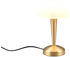 Trio Tischleuchte CANARIA Messing-Weiß R59561108