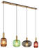 Meine Wunschleuchte Bunte Glas Esszimmerleuchten für über Esstisch, LED Küchenlampe hängend 4flammig