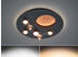 Trio LED Deckenleuchte modern dimmbar indirekte Beleuchtung Schwarz Mond Motiv Ø 50cm