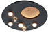 Trio LED Deckenleuchte modern dimmbar indirekte Beleuchtung Schwarz Mond Motiv Ø 50cm