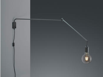 Meine Wunschleuchte Große hängende LED Wandlampe mit Kabel langem Schwenkarm Teleskoparm und Stecker