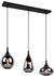 Meine Wunschleuchte LED Pendelleuchte Industrial Style 3flammig Rauchglas Optik für über Esstisch