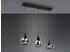 Meine Wunschleuchte LED Pendelleuchte Industrial Style 3flammig Rauchglas Optik für über Esstisch