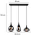 Meine Wunschleuchte LED Pendelleuchte Industrial Style 3flammig Rauchglas Optik für über Esstisch
