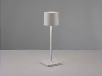 Trio Tischleuchte FERNANDEZ 38cm Grau
