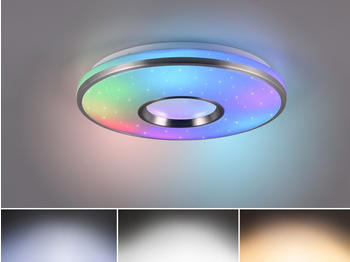 Trio Extrem flache LED Deckenlampe romantisch über Bett dimmbare Schlafzimmerleuchten