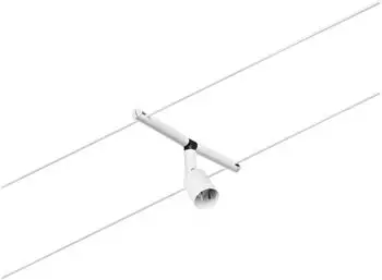 Paulmann Niedervolt-Seilsystem-Leuchte GU5.3 wei&szlig; (matt), Chrom