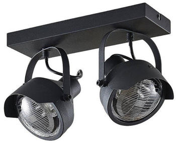 Lindby Scheinwerfer-Deckenstrahler Henega, schwarz, 2-fl.