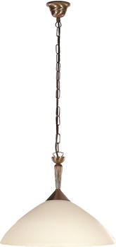 Rabalux 8176 Pendelleuchte Regina aus Metall Glas bronzefarben/ cream Ø40cm H:36cm