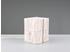Trio Kleine Holzwürfel Tischleuchte Weiß, Höhe 16cm