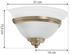 Lindby Wandleuchte Irimia aus Glas, altmessing