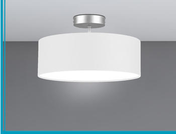 Meine Wunschleuchte Deckenleuchte mit Stoff Lampenschirm Weiß 30cm - Textil Deckenlampe Stoffschirm