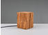Trio Kleine Holzwürfel Tischleuchte, Höhe 16cm