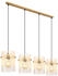 Meine Wunschleuchte LED Hängelampen Retro Golden, Wohnzimmer & Esszimmerlampe hängend übern Esstisch