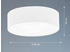 Meine Wunschleuchte Schöne Designklassiker Deckenlampe rund mit Leinenschirm Weiß 45cm & LED dimmbar