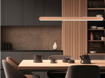 Trio H&ouml;henverstellbare Pendelleuchte Coffee, Breite 100cm