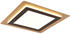 Trio Flache Deckenleuchte MORGAN mit Fernbedienung Schwarz Gold 45x45cm