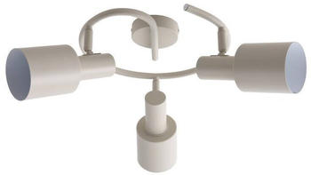 Lindby Deckenstrahler Ovelia, beige, rund, 3-flg.
