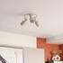 Lindby Deckenstrahler Ovelia, beige, rund, 3-flg.