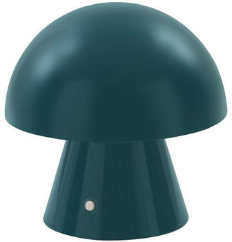 Lindby LED-Akkutischlampe Nevijo, petrol, USB, Touchdimmer