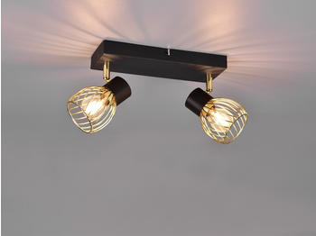 Trio Ausgefallene Deckenlampen f&uuml;r Esstisch & K&uuml;che, Lampenschirme schwenkbar Golden