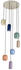 Lucande Narion 7 Cluster Pendelleuchte Multi