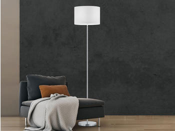 Meine Wunschleuchte Design Stehleuchten mit LED & Stoffschirm in Weiß - Standlampen fürs Wohnzimmer