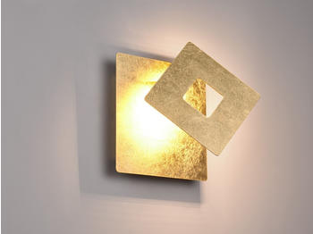 Trio LED Wandleuchte Gold schwenkbar, H&ouml;he 18cm