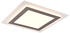 Trio Flache Deckenleuchte MORGAN mit Fernbedienung Silber, 45x45cm