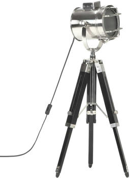 vidaXL Stativlampe Schwarz Mango Massivholz 69cm 286108