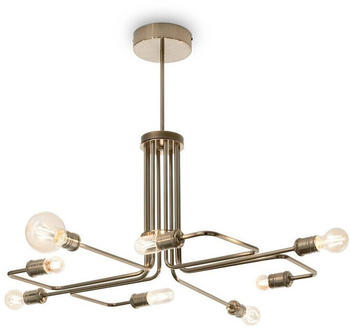 IDEAL LUX Pendelleuchte Triumph 8-flammig Messing