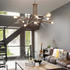 IDEAL LUX Pendelleuchte Triumph 8-flammig Messing
