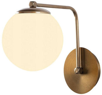 Opviq Wandleuchte Daisy 146-A, gold, Schirm Opalglas
