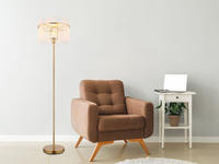 GLOBO LIGHTING Stehlampe "GORLEY" E27 1 Stk. Design Glasst&auml;be, Stehleuchte,