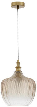 Nova Luce Pendelleuchte Loni in Champagner E27 gold / messing
