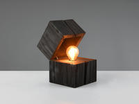 TRIO Leuchten Schreibtischlampe "TREASURE, Deko Tischleuchte Schatzkiste inkl 1xE14