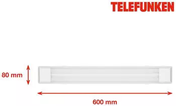 Telefunken LED-Deckenleuchte Maat, Länge 60cm, weiß, 840 E
