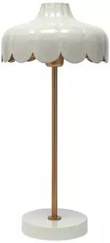 PR HOME Wells Tischlampe beige/gold