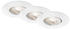 Briloner 3er Set LED Einbaustrahler 230V Weiß, 90x42 mm (DxH)