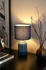Pauleen 48324 Tischleuchte Sandy Glow E14 max. 20W Creme, Blau Stoff, Keramik