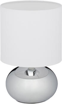 Relaxdays Nachttischlampe Touch dimmbar mit 3 Stufen, E14 28 x 18 cm kupfer
