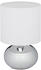 Relaxdays Nachttischlampe Touch dimmbar mit 3 Stufen E14 28 x 18 cm silber