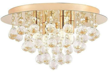 Lindby Gillion 4 Deckenleuchte Crystal/Gold (9626871)