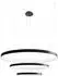 Sollux TH.138 Kronleuchter RIO schwarz 3000K L: 110cm, B: 110cm, H: 150cm, LED/150W